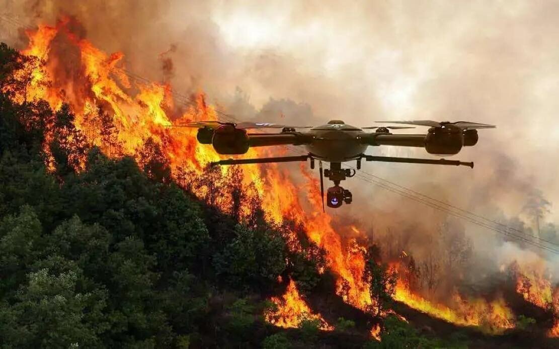 Беспилотные летательные аппараты (БПЛА) для тушения пожаров