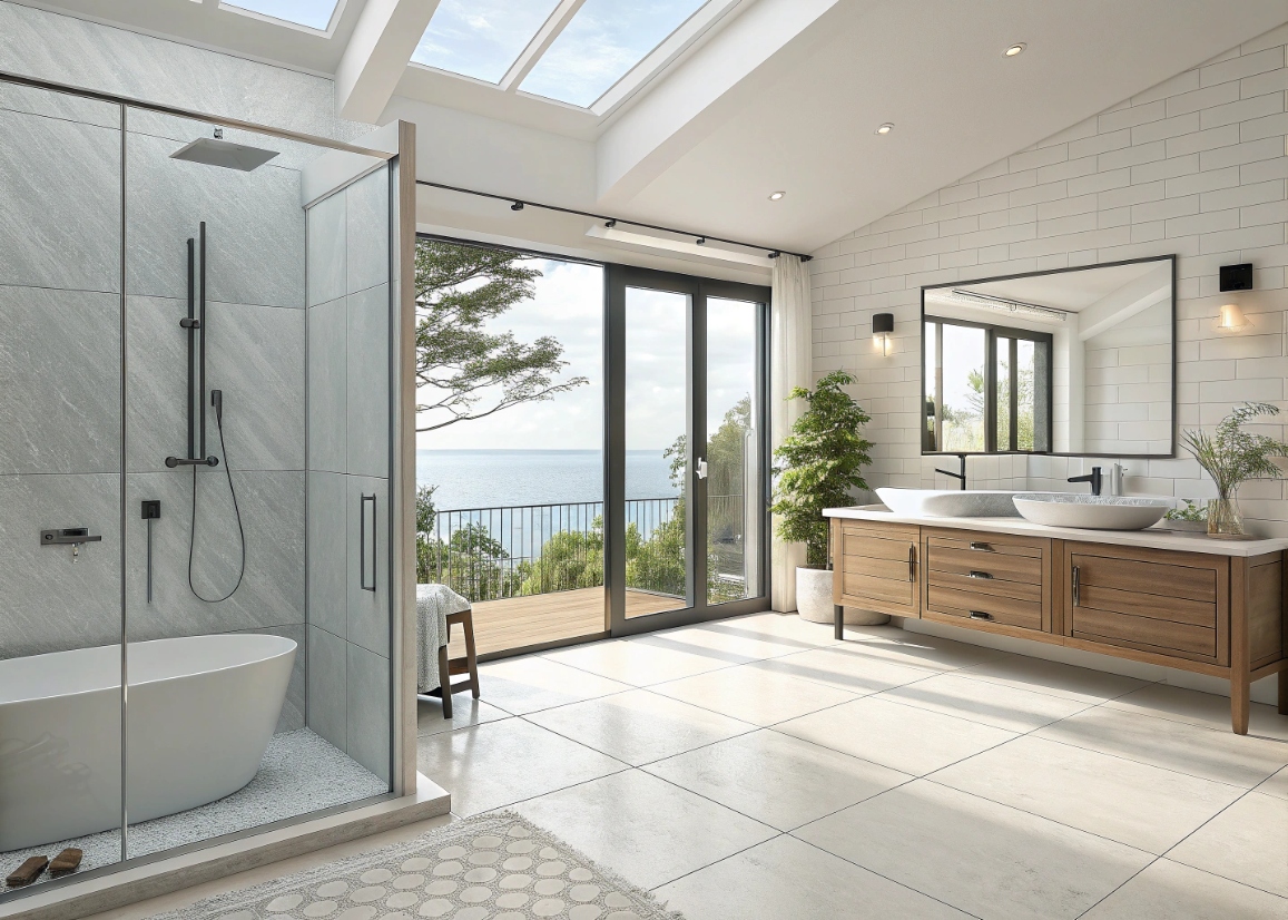 Керамическая плитка и керамогранит под гранит: роскошь натурального камня