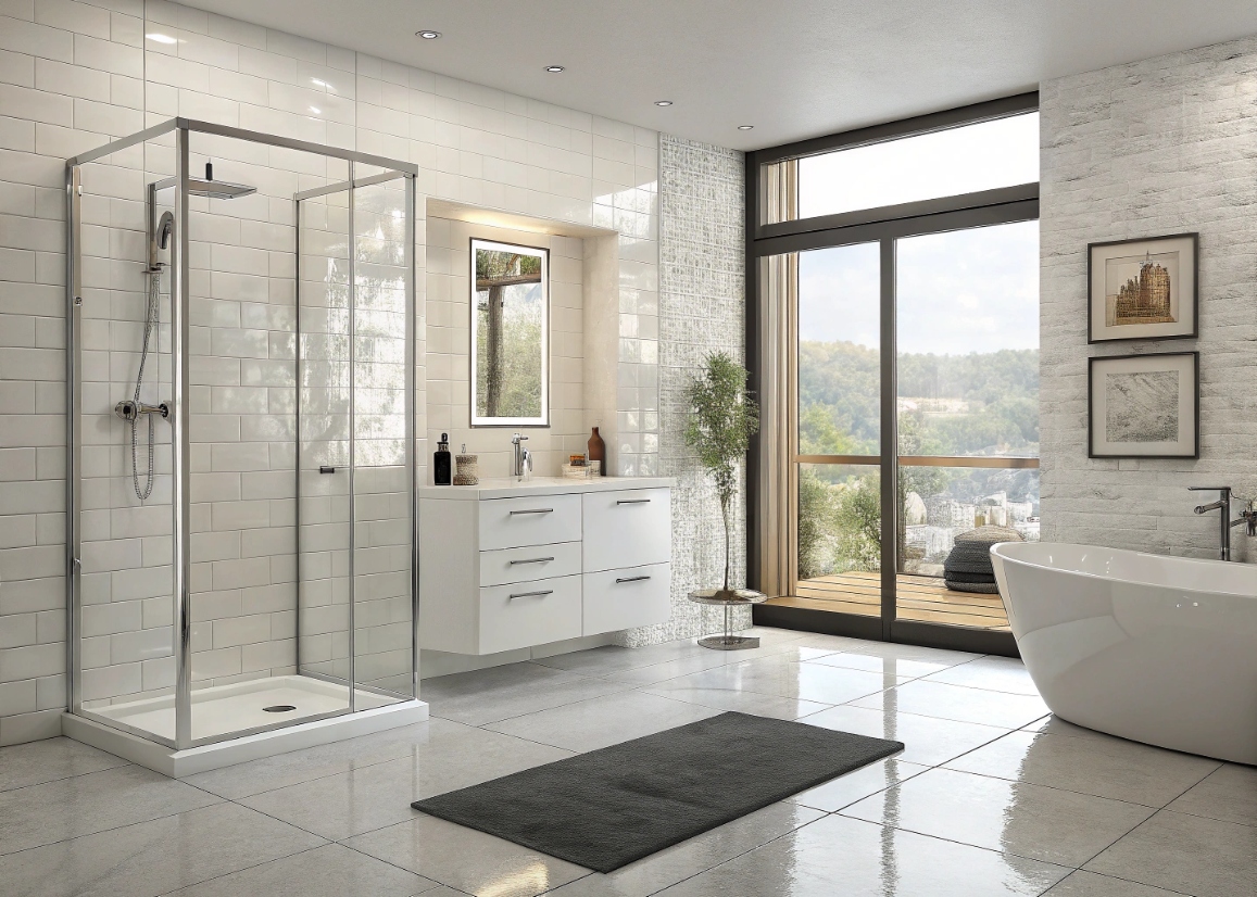 Керамическая плитка и керамогранит под гранит: роскошь натурального камня