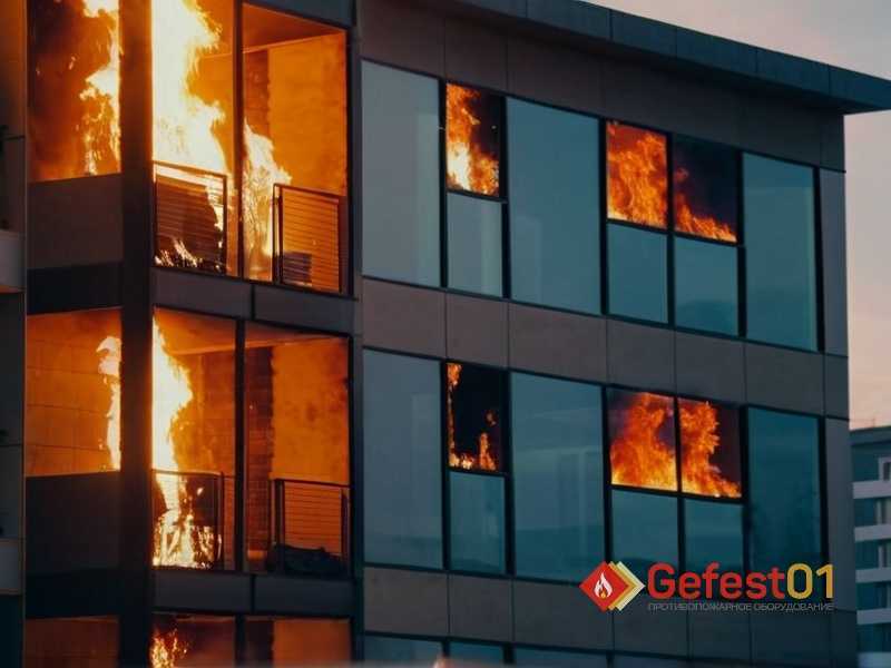 Зависимость времени удерживания горения от толщины слоя