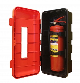 Пожарный шкаф для огнетушителя ПРЕСТИЖ пластиковый